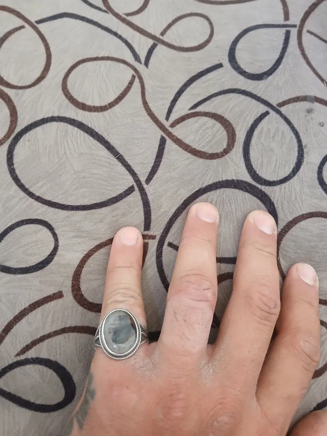 انگشتر شجر نقره|جواهرات|اصفهان, لاله|دیوار