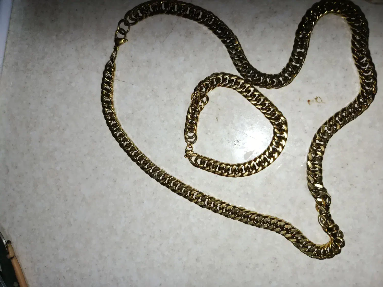 گردنبند و دستبند طلایی|بدلیجات|فاضل آباد, |دیوار