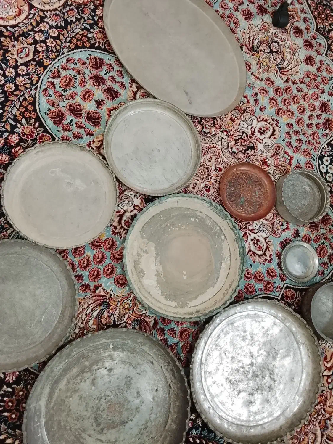 ظروف مسی قدیمی|کلکسیون اشیاء عتیقه|پاکدشت, پاکدشت (مامازند)|دیوار