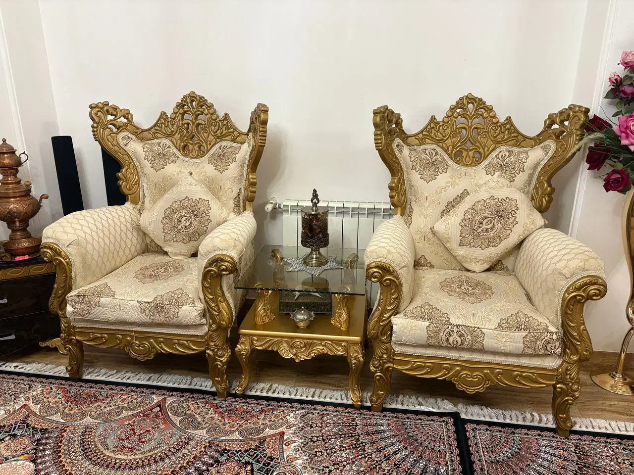 یک دست مبل ۹ نفره|مبلمان خانگی و میز عسلی|رشت, حمیدیان|دیوار