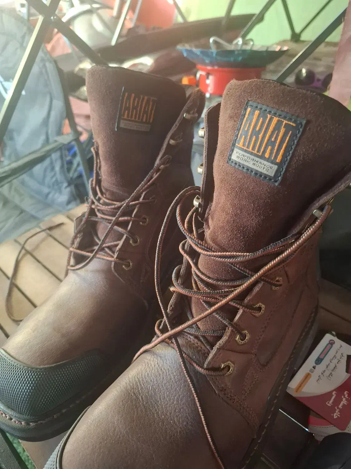 کفش پوتین استوک اورجینال چرم بوفالو|کیف، کفش، کمربند|همدان, |دیوار