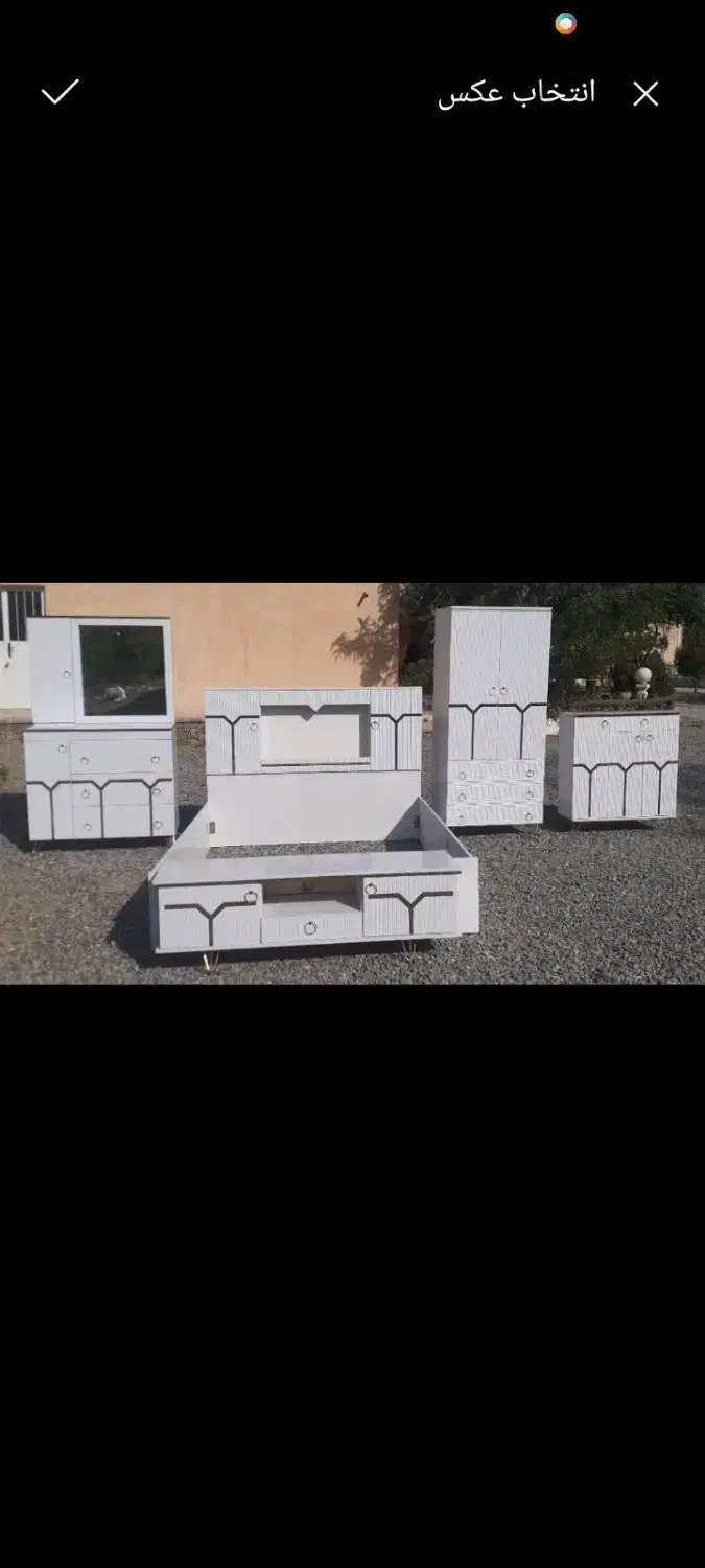 سرویس جهیزیه عروس|تخت و سرویس خواب|بیرجند, |دیوار