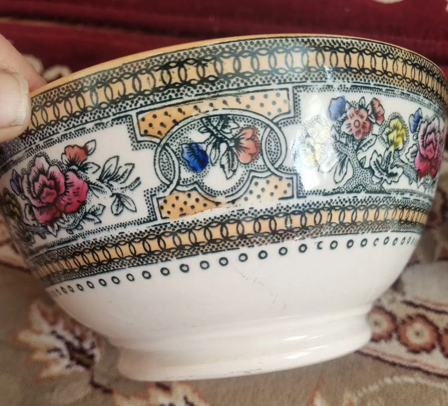 کاسه ترمه یا کشمیری روس قدیم مشخصات|کلکسیون اشیاء عتیقه|خمینی‌شهر, |دیوار