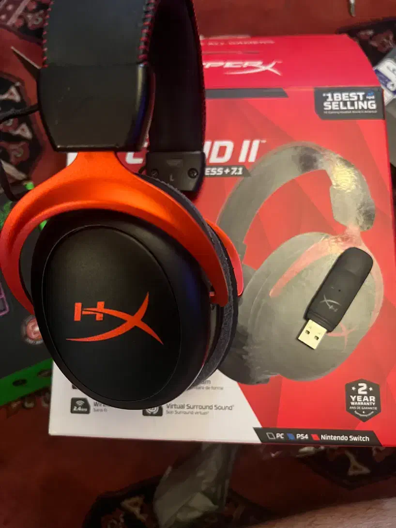 هدست گیمینگ hyperx cloud2 wireless|کنسول، بازی ویدئویی و آنلاین|ساری, |دیوار