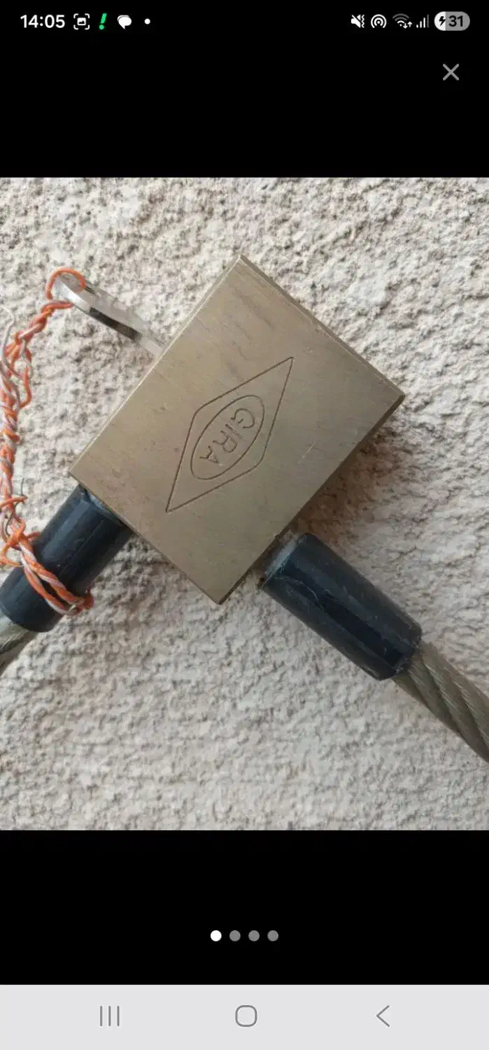 قفل سیم بکسلی تمام برنجی گیرا|دوچرخه، اسکیت، اسکوتر|زنجان, |دیوار