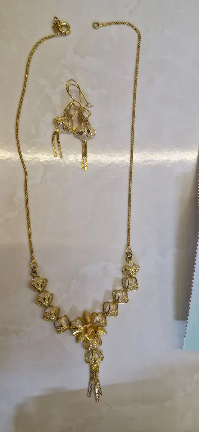 ست،سرویس طرح پنجشیر،گوشواره وگردنبند|جواهرات|مشهد, ثامن|دیوار