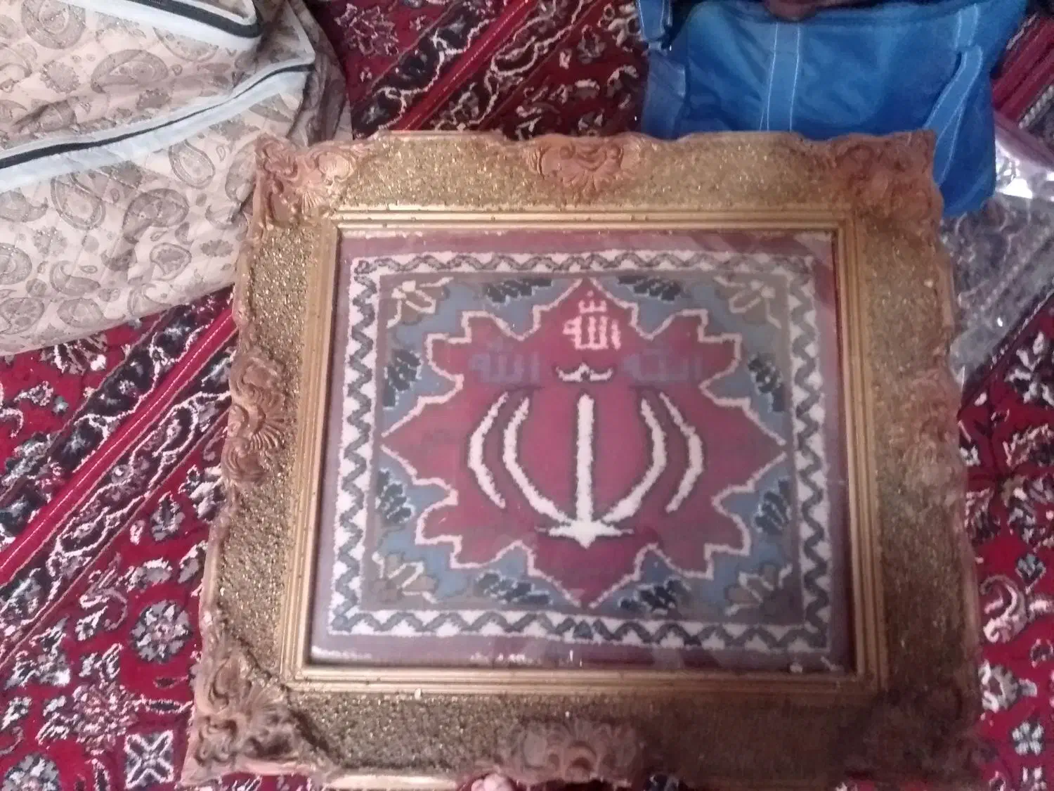 تابلو فرش قدیمی دست بافت|تابلو فرش|مشهد, طبرسی شمالی|دیوار