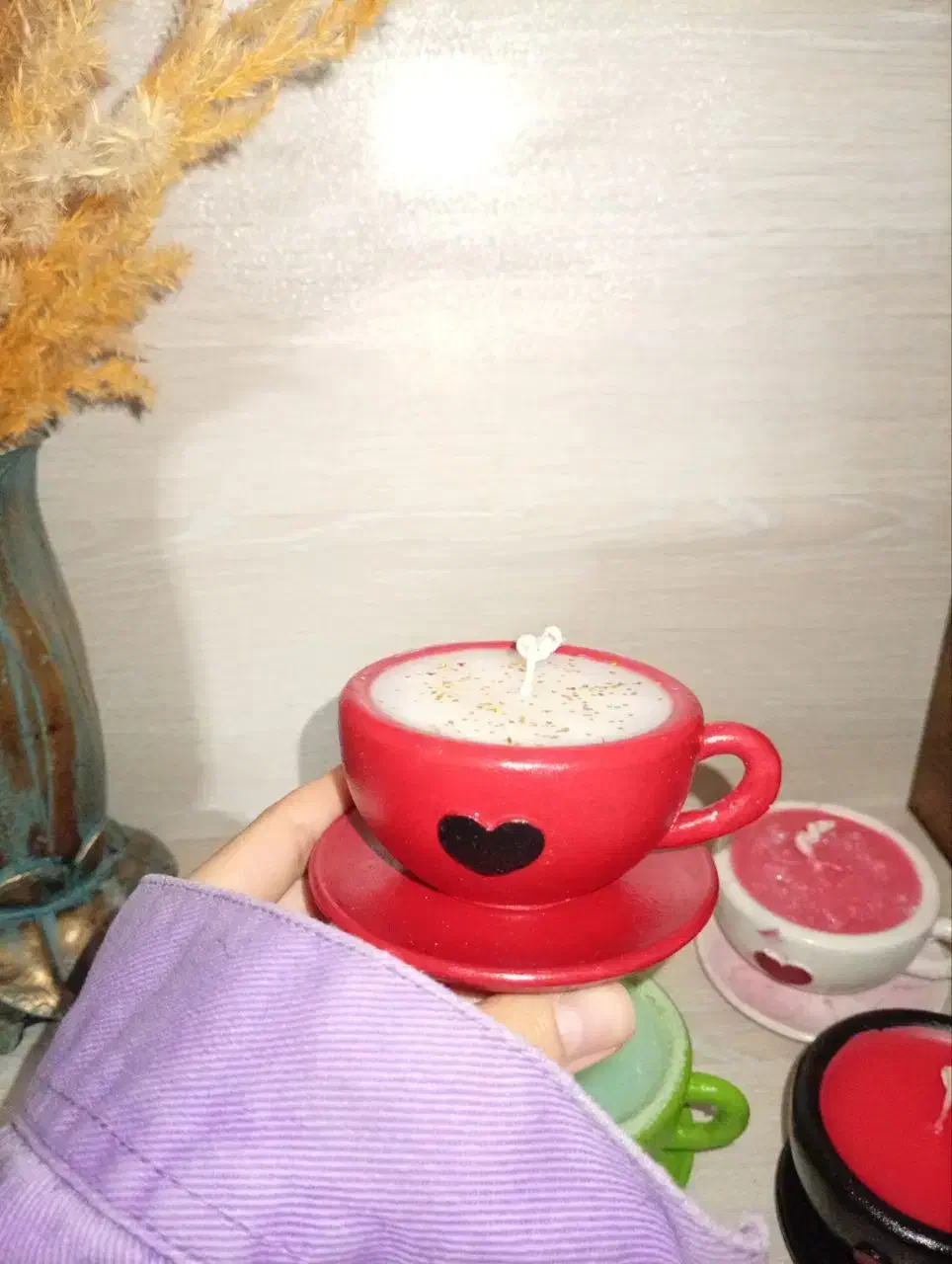 فنجون شمع های فانتزی|صنایع دستی و سایر لوازم تزئینی|اصفهان, شفق|دیوار