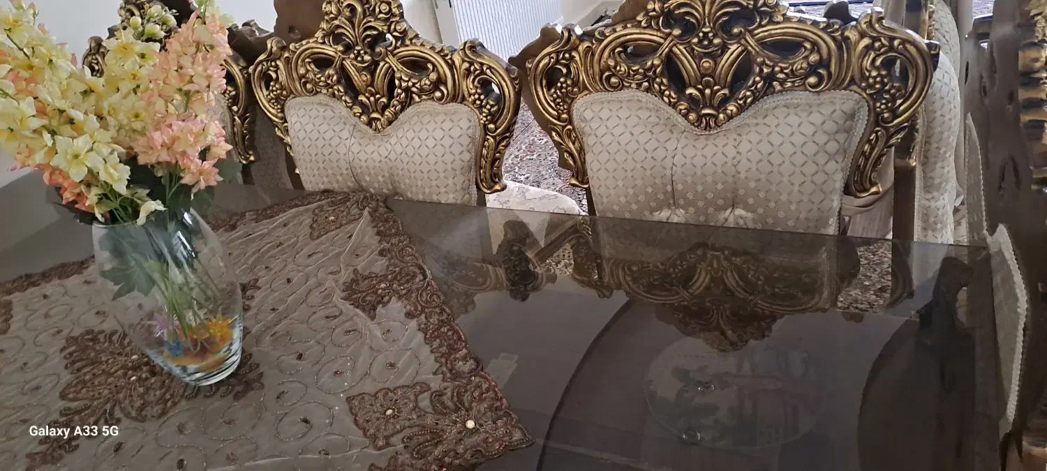 میز نهار خوری ۸نفره سلطنتی|میز و صندلی غذاخوری|کرمانشاه, |دیوار