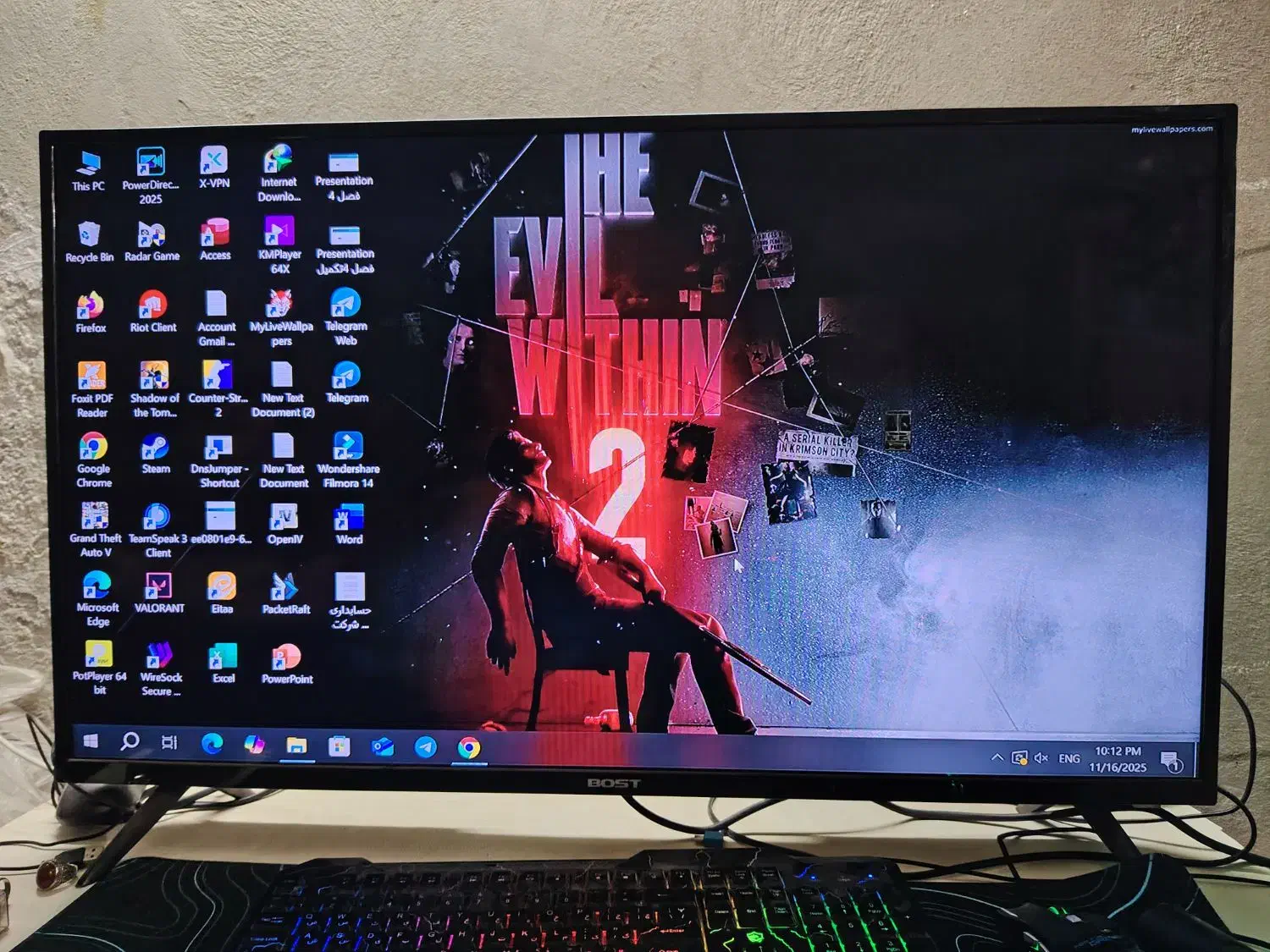 تلوزیون 40 اینچ|تلویزیون و پروژکتور|اردکان, |دیوار