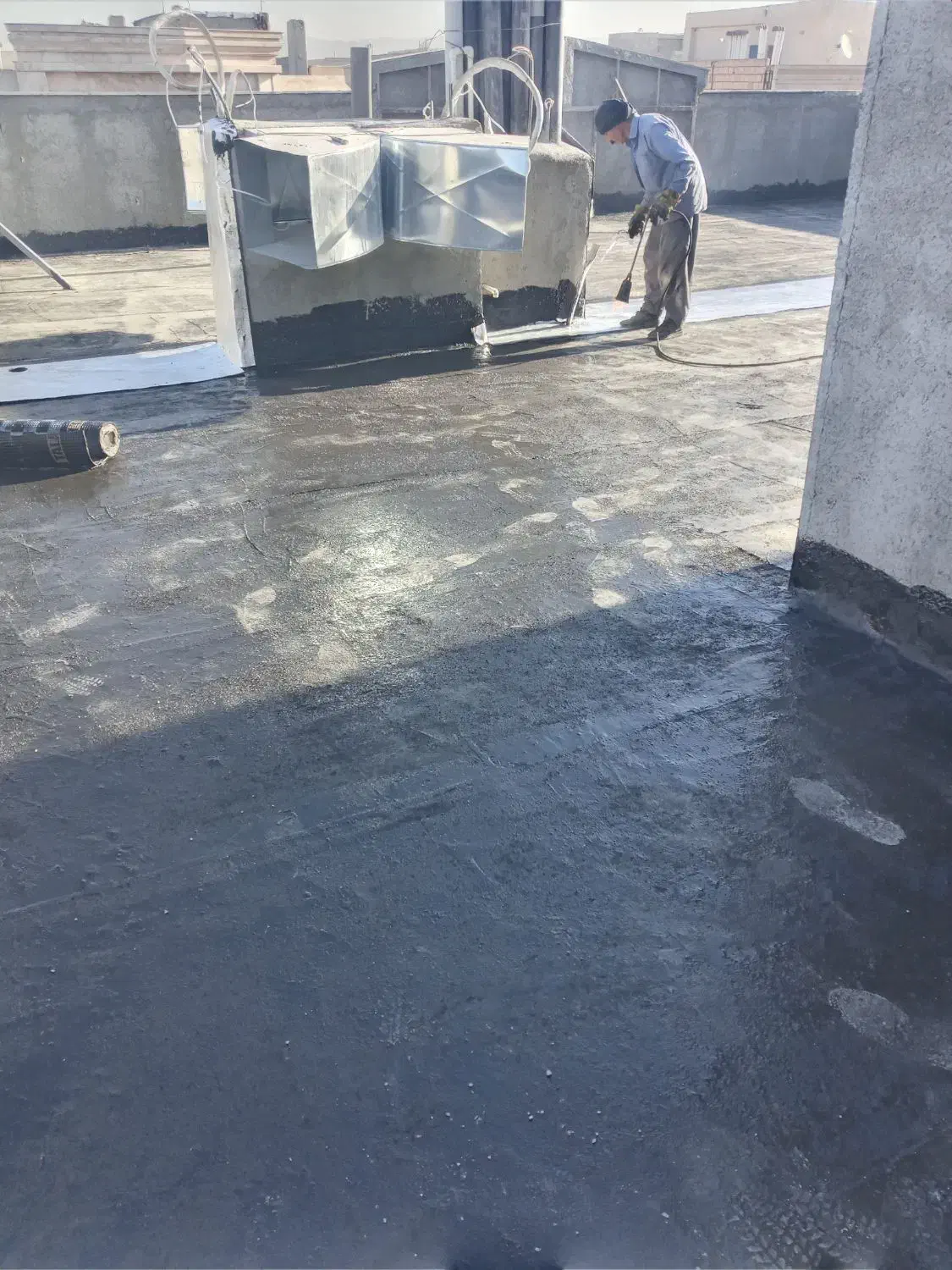 ایزوگام وقیر گونی.مخلوط.تراشه آسفالت|خدمات پیشه و مهارت|باقرشهر, |دیوار