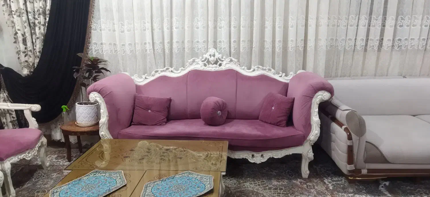 سرویس مبل نه نفره|مبلمان خانگی و میز عسلی|خمین, |دیوار