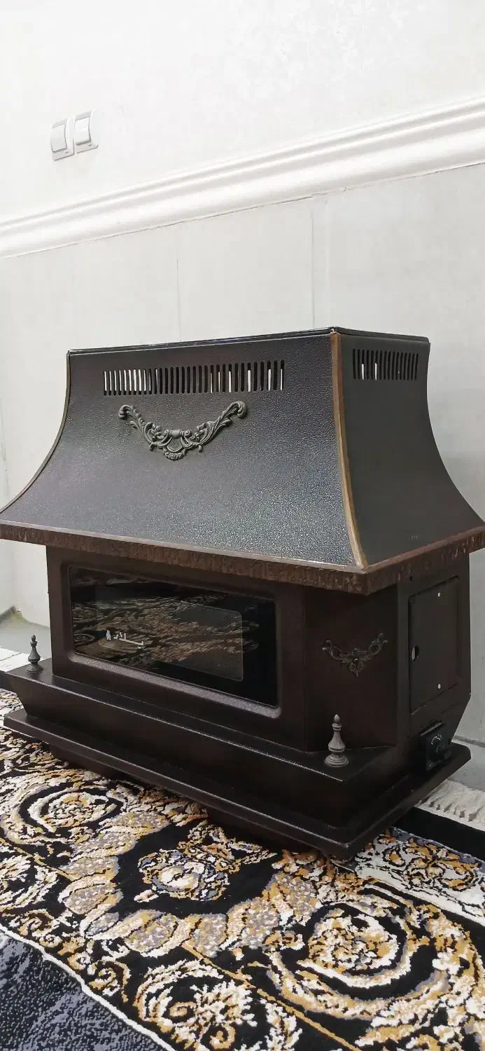 بخاری گازی پلار شومینه ای بادودکش|بخاری، هیتر، شومینه|اهواز, فرهنگ شهر|دیوار