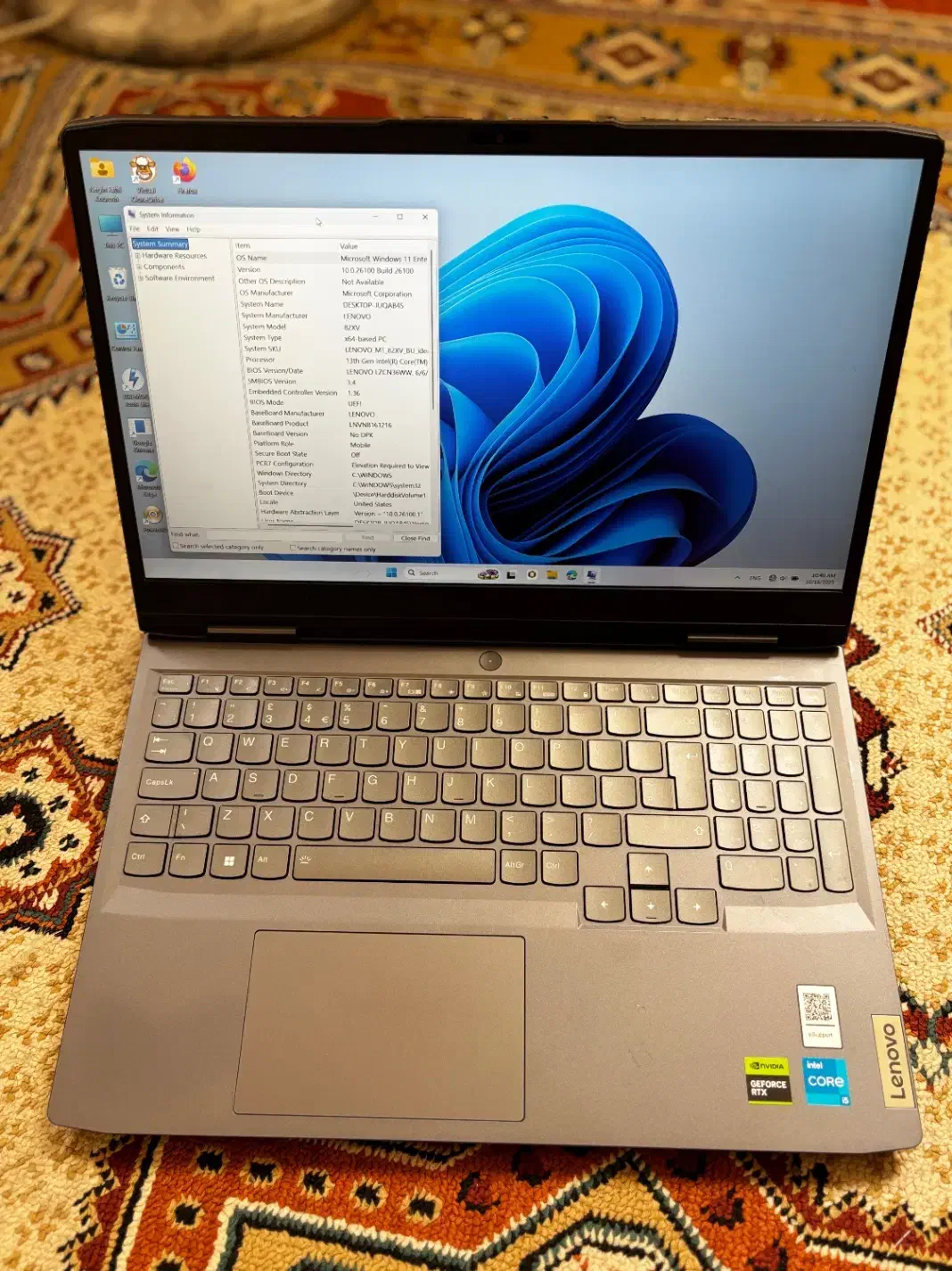 لپ تاپ لنوو گیمینگ  LOQ 15IRH8-i5|رایانه همراه|اصفهان, فرح آباد|دیوار