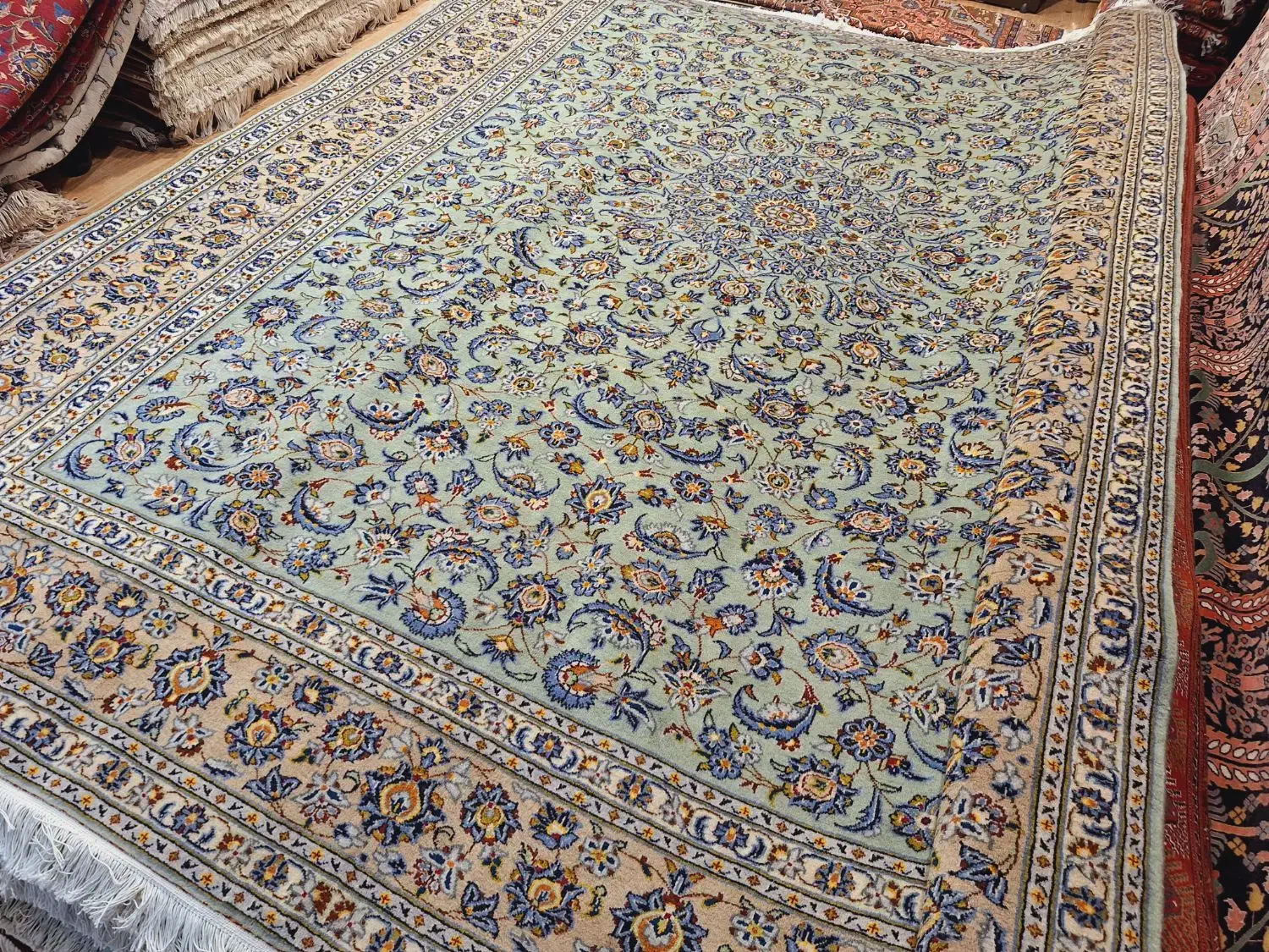 قالی ۱۲متری دستباف کاشان سدری رنگ|فرش|تهران, اکباتان|دیوار