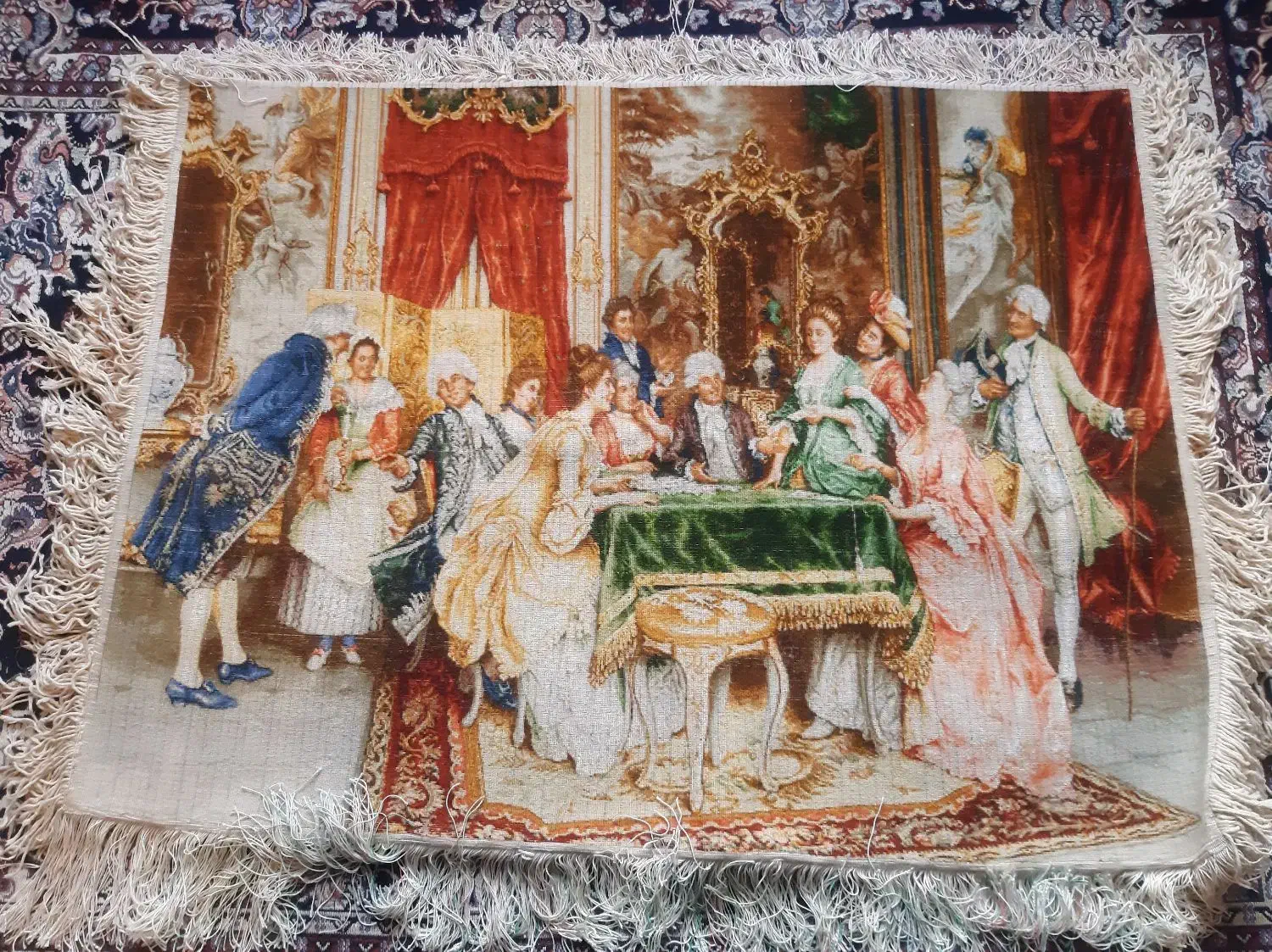 فرش پاستور ۸۰میلیون چله ابریشم|فرش|کرمانشاه, |دیوار