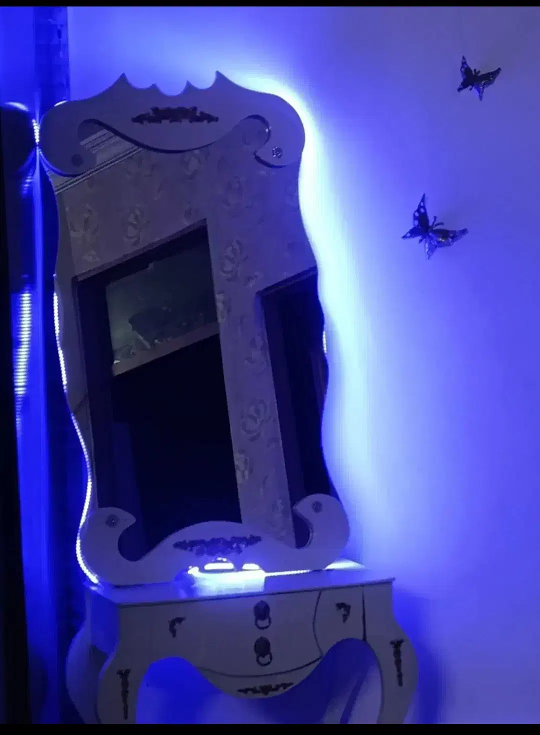 آینه شمعدان سفید طلایی|آینه|سبزوار, اسلام آباد|دیوار