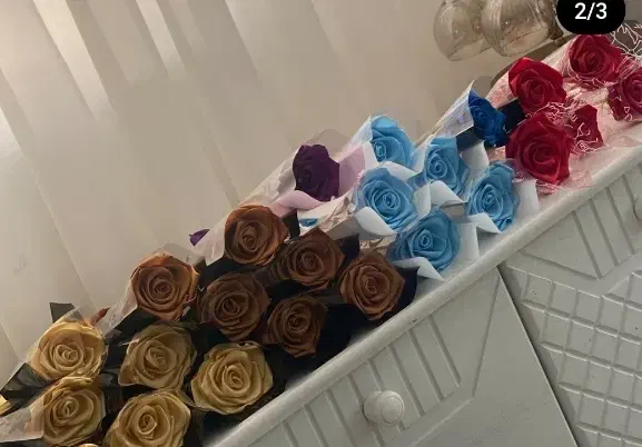 تک شاخه روبانی|گل مصنوعی|شیروان (لرستان), |دیوار