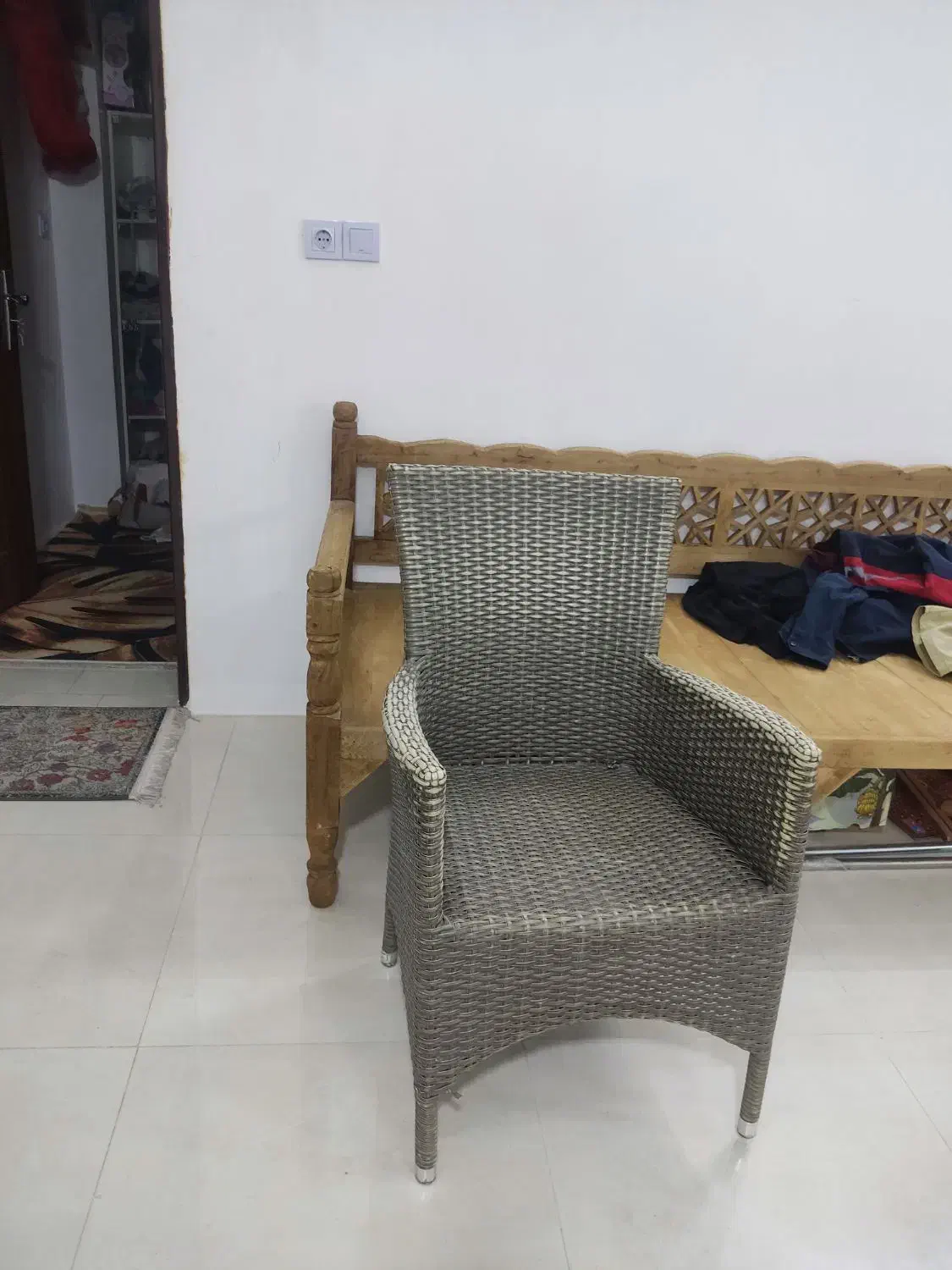 صندلی حصیری و فلزی|صندلی و نیمکت|مشهد, نظام دوست|دیوار