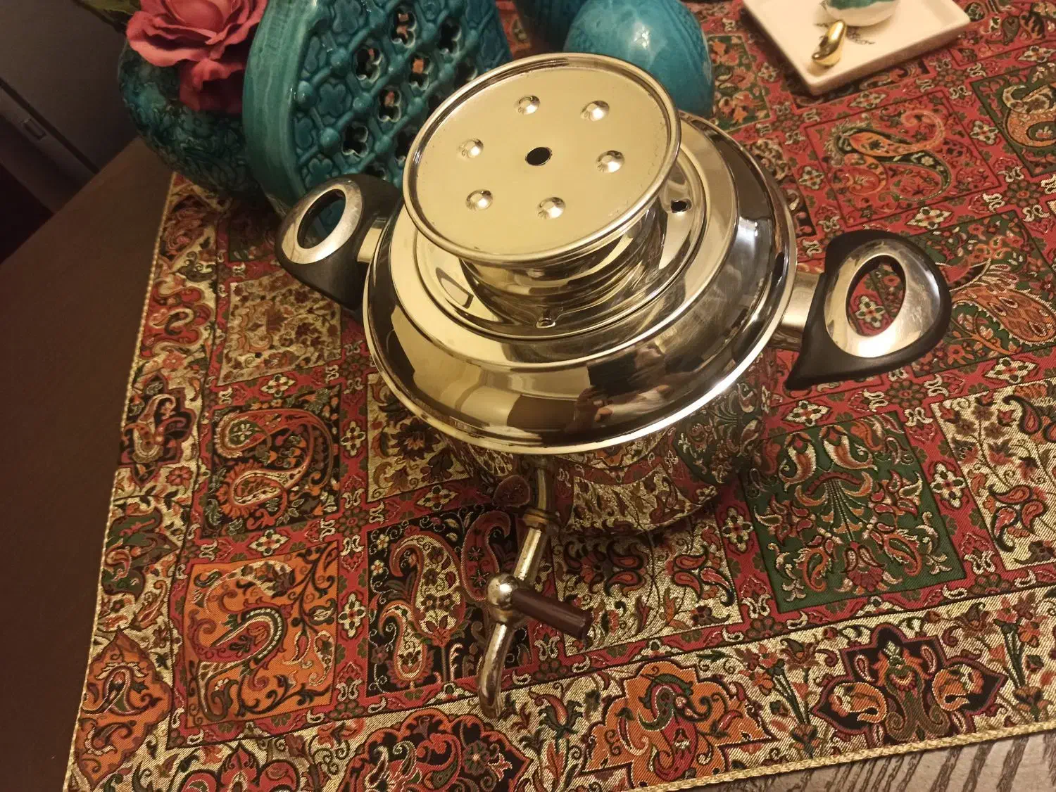 کتری شیردار با استیل استاندارد ۸-۱۸ در حد نو|قوری، کتری، قهوهساز دستی|تهران, زعفرانیه|دیوار