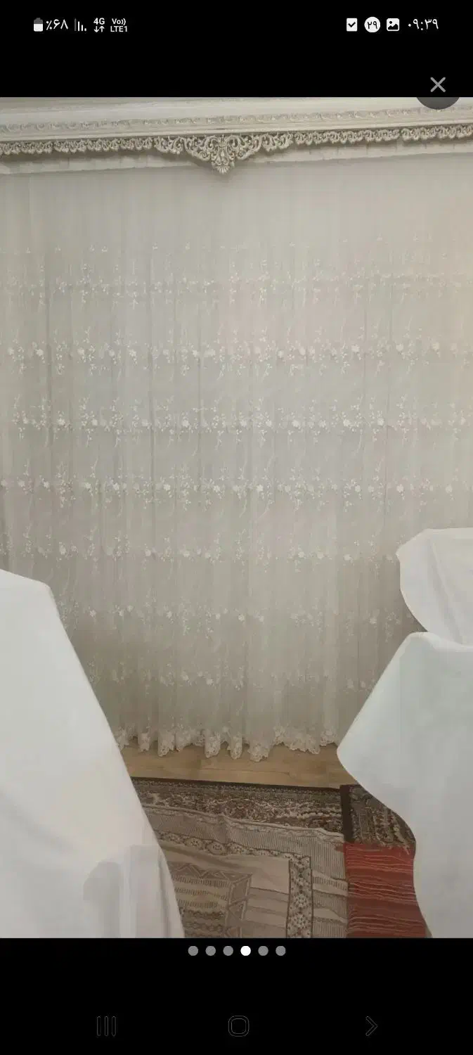 فروش پرده پذیرایی تور خارجی در حد نو جنس خوب|پرده، رانر، رومیزی|مشهد, رستگار|دیوار