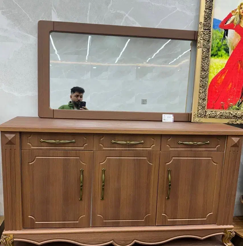 کنسول و آیینه|بوفه، ویترین، کنسول|نقده, |دیوار