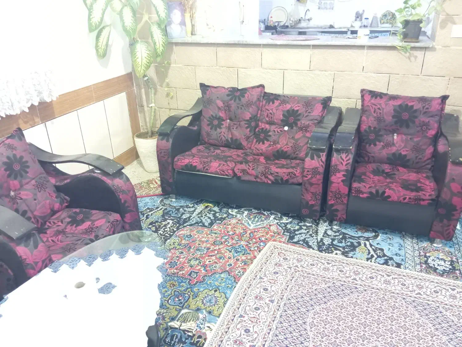 مبل هفت نفره|مبلمان خانگی و میز عسلی|گالیکش, |دیوار