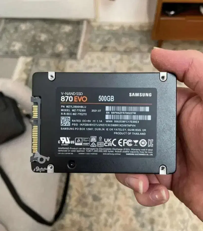هارد ssd 500 برند  سامسونگ 870|قطعات و لوازم جانبی رایانه|مشهد, طبرسی شمالی|دیوار