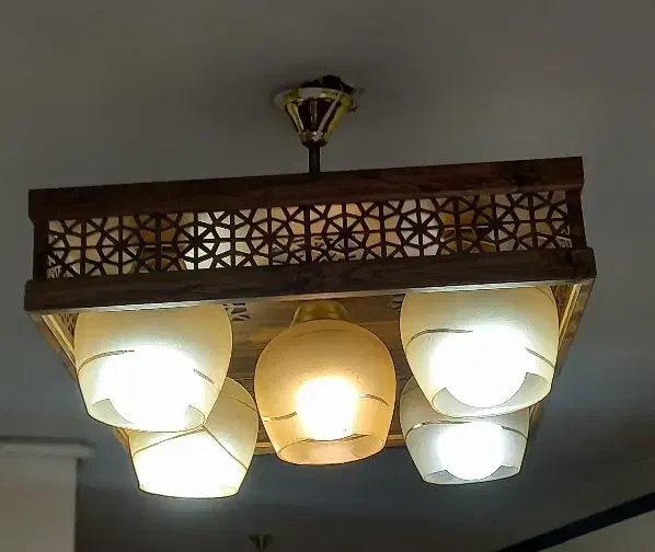 لوستر چوبی|لوستر و چراغ آویز|پردیس, فاز ۳|دیوار