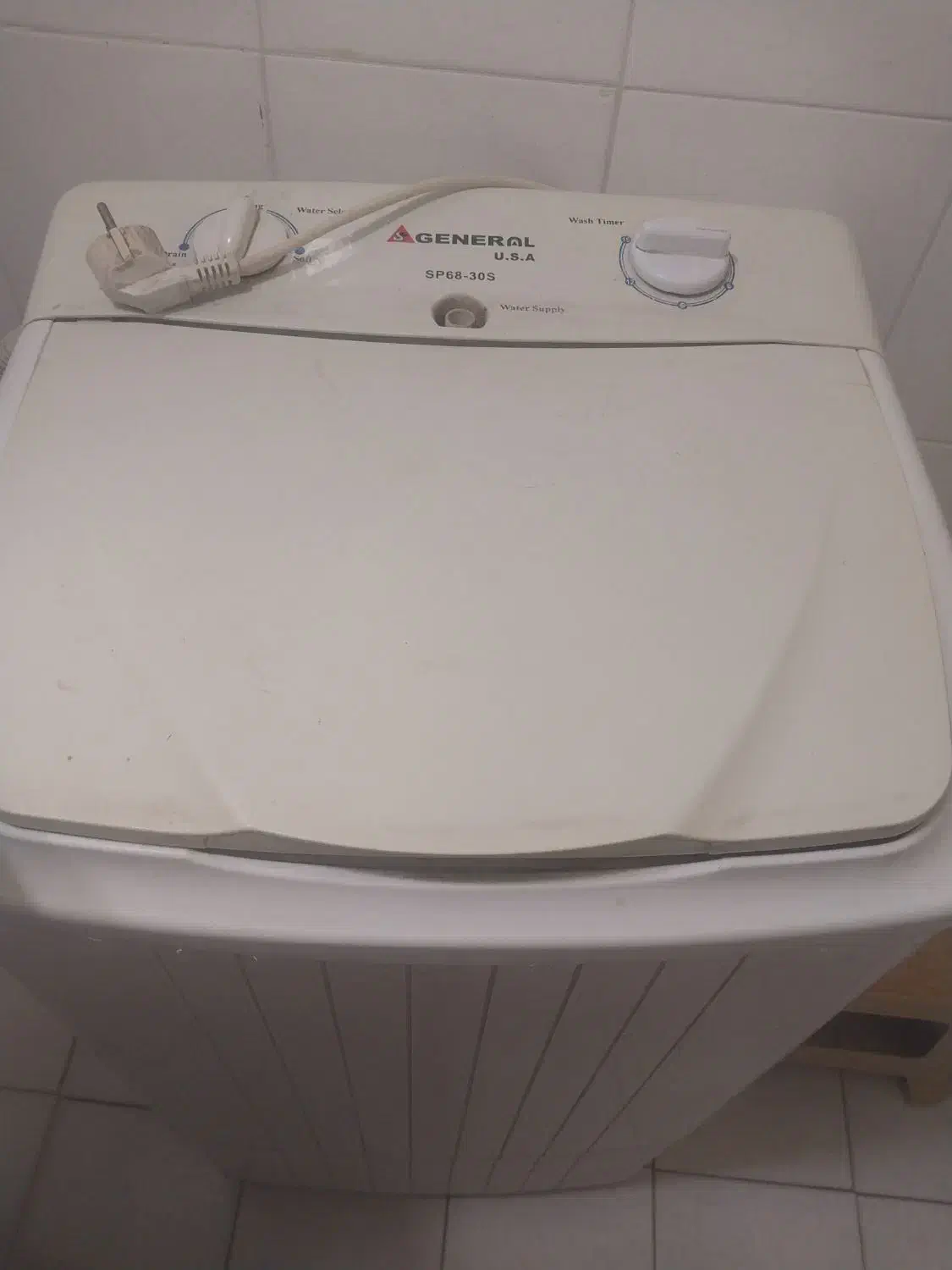 فروش لباسشویی جنرال آمریکایی اتوماتیک|ماشین لباسشویی و خشک‌کن لباس|بروجن, |دیوار