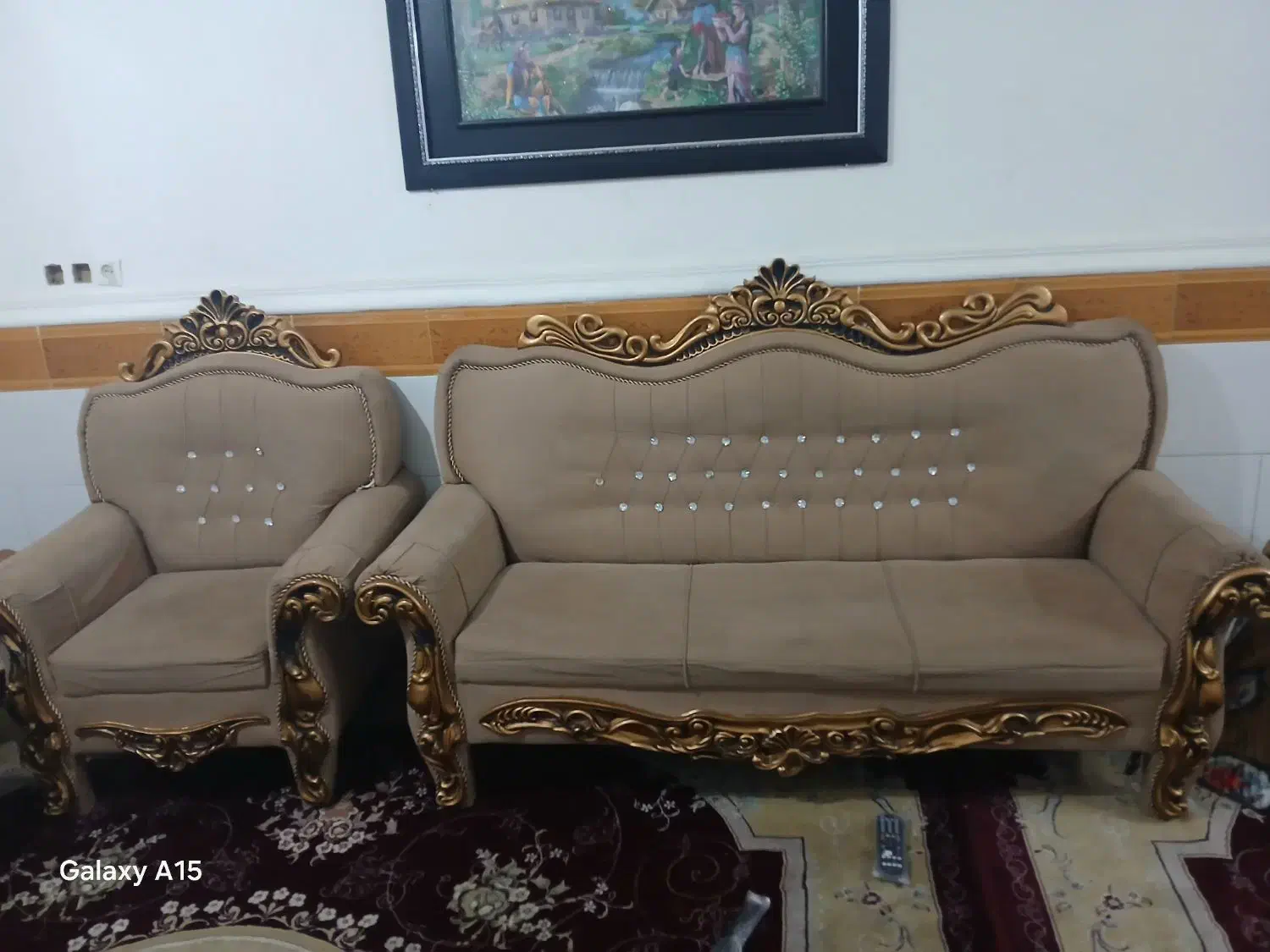 مبل سلطنتی|مبلمان خانگی و میز عسلی|برازجان, |دیوار