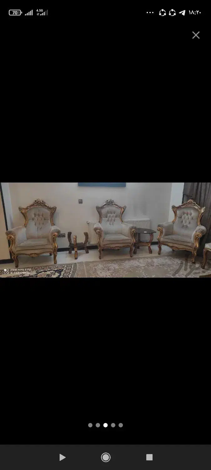 مبل کلاسیک|مبلمان خانگی و میز عسلی|شاهین‌شهر, شهرک گلدیس|دیوار
