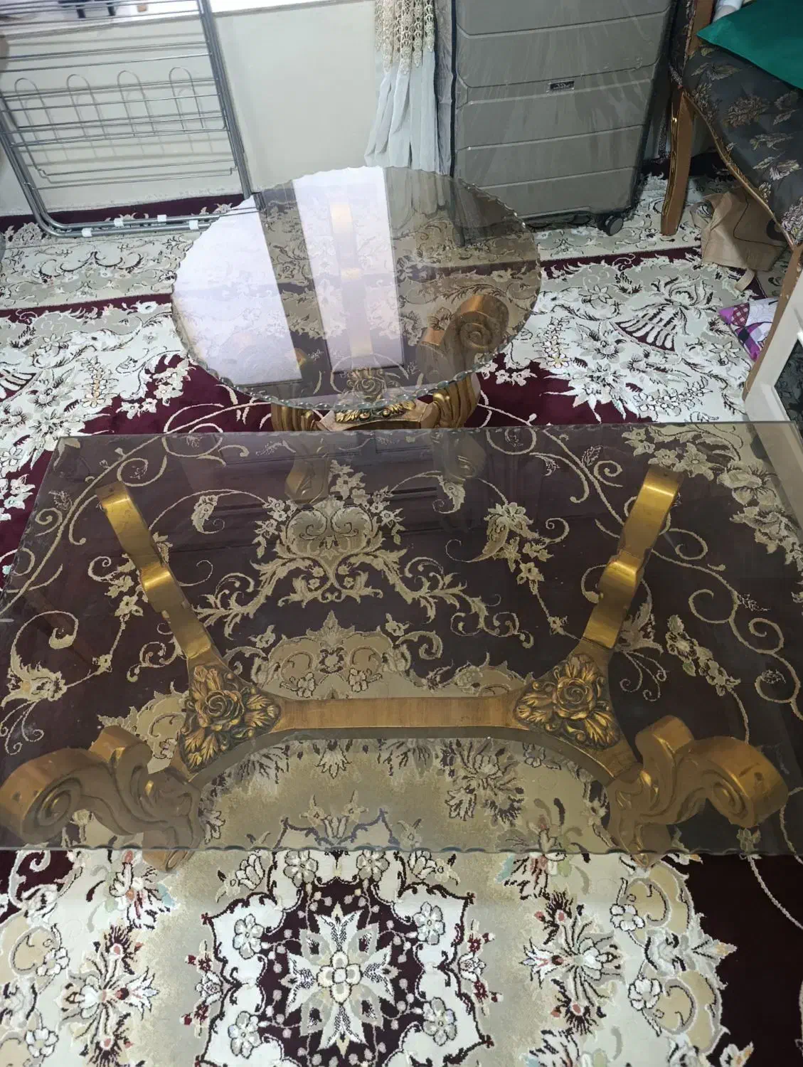 جلو مبلی چوبی شیشه ای|مبلمان خانگی و میز عسلی|اردبیل, |دیوار