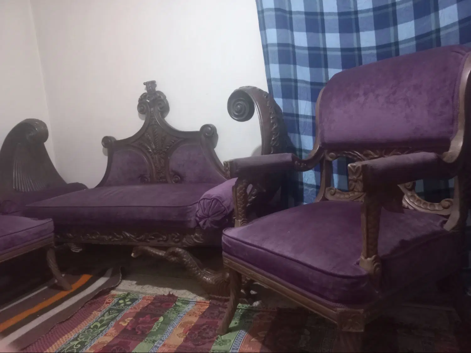 مبلمان منبت کاری شده با چوب مرغوب|مبلمان خانگی و میز عسلی|تهران, قزل قلعه|دیوار