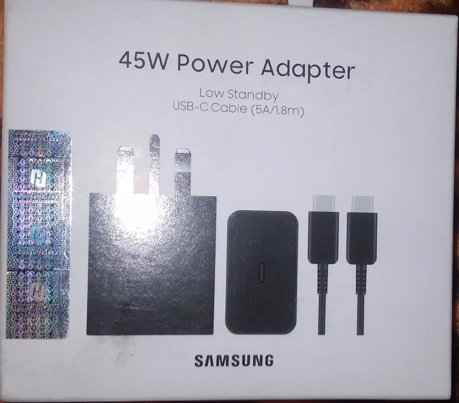 شارژر همراه کابل ۴۵w سامسونگ اورجینال با گارانتی|لوازم جانبی موبایل و تبلت|پارسآباد, |دیوار