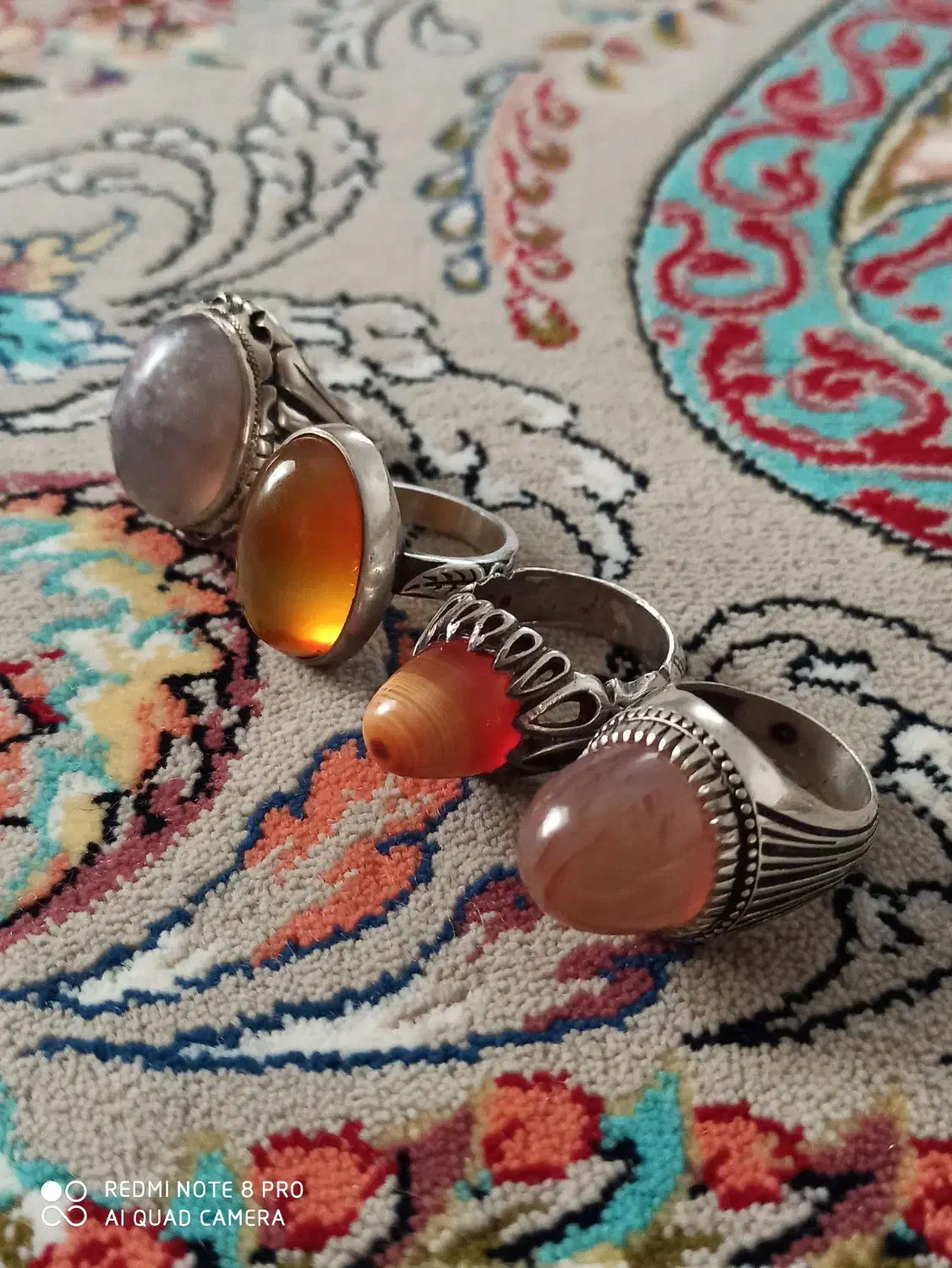 چهار عدد انگشتر نقره|جواهرات|سنندج, |دیوار