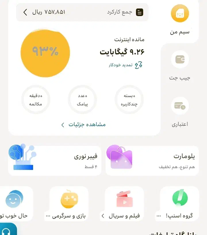 سیم کارت طلایی دائمی|سیم‌کارت|کرج, بنیاد|دیوار