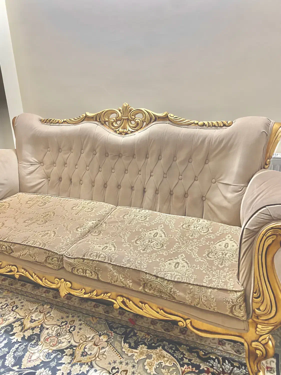 مبل هفت نفره نیمه استیل راحتی|مبلمان خانگی و میز عسلی|مشهد, هفت تیر (آب و برق)|دیوار