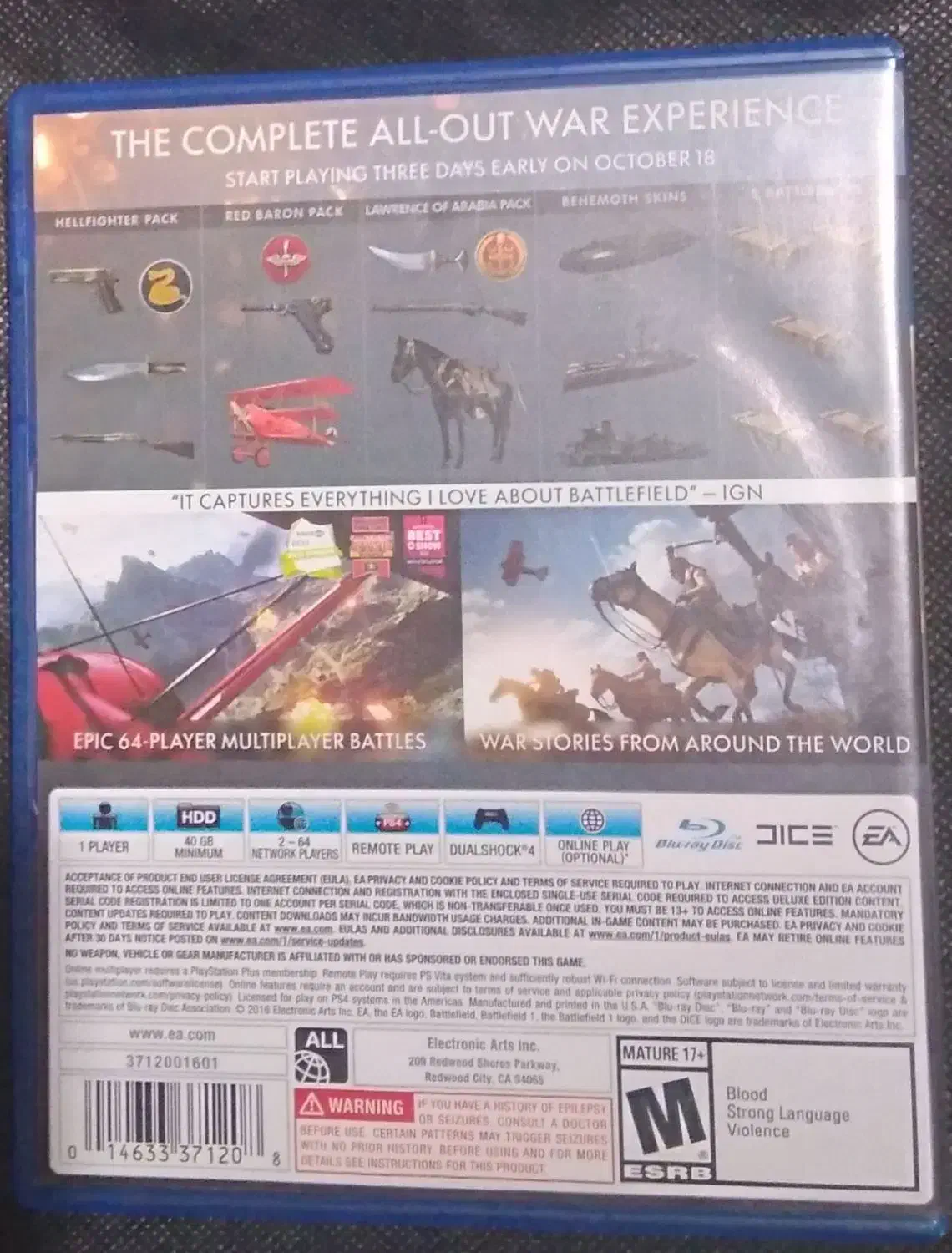 ps5 Battlefield 1 ps4|کنسول، بازی ویدئویی و آنلاین|رشت, علی آباد|دیوار