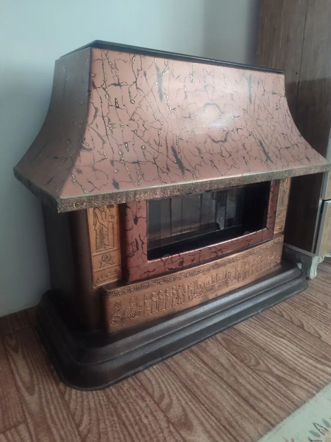 شومینه گازی|بخاری، هیتر، شومینه|شاهین دژ, |دیوار