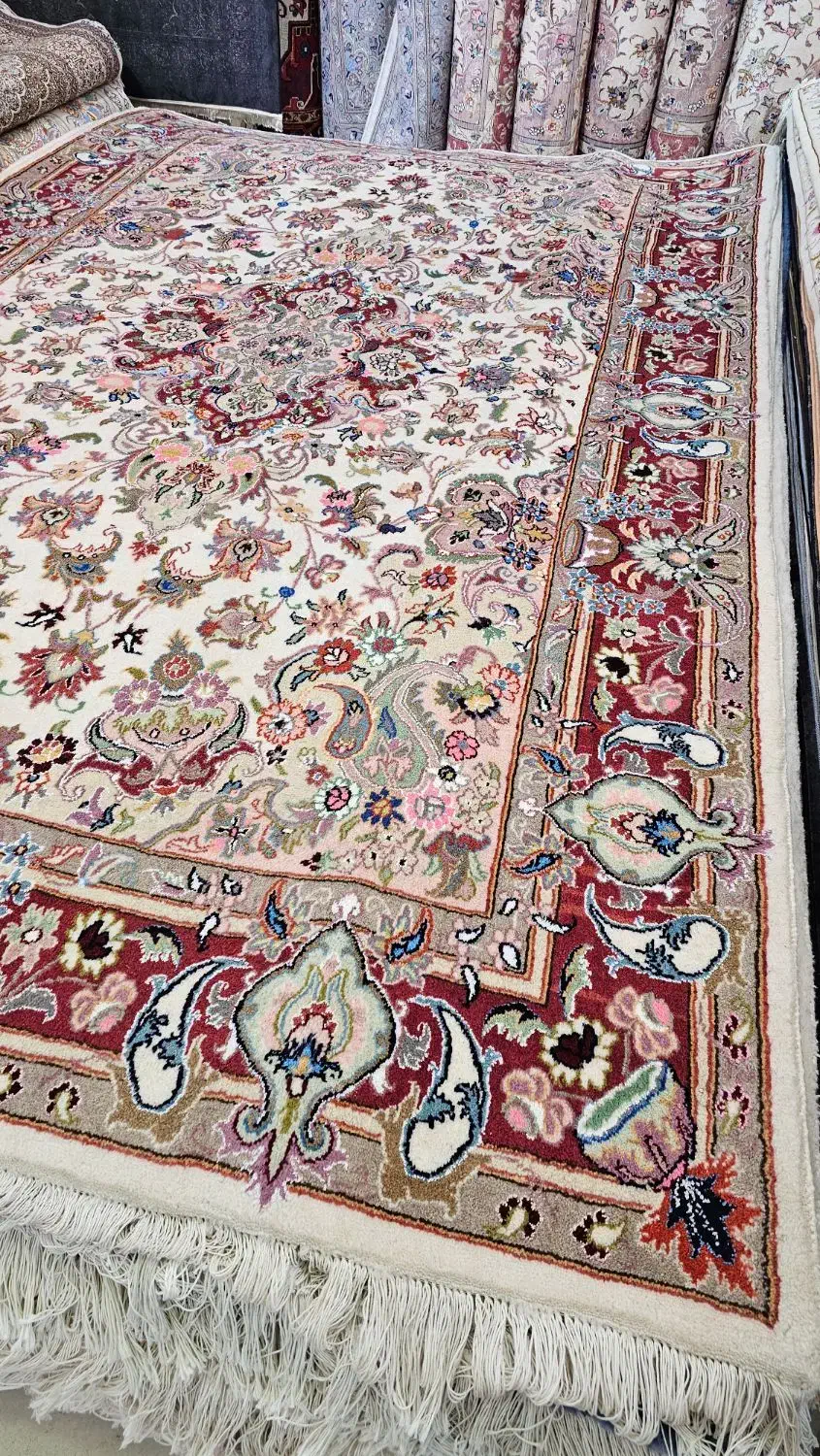 فرش طرح خطیبی کاشمر دست بافت|فرش|تبریز, |دیوار