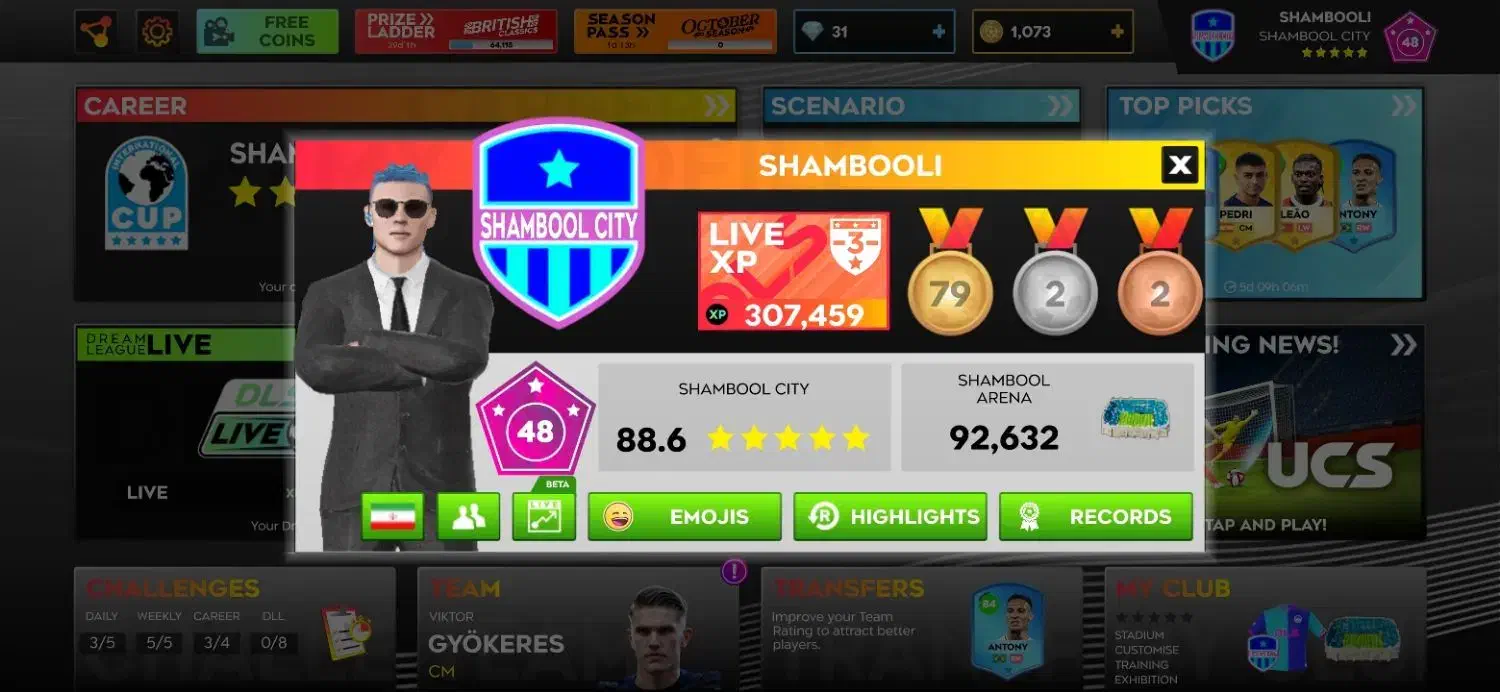 فروش اکانت ناب دریم لیگ(لیگ رویایی 2025)|کنسول، بازی ویدئویی و آنلاین|نهاوند, |دیوار