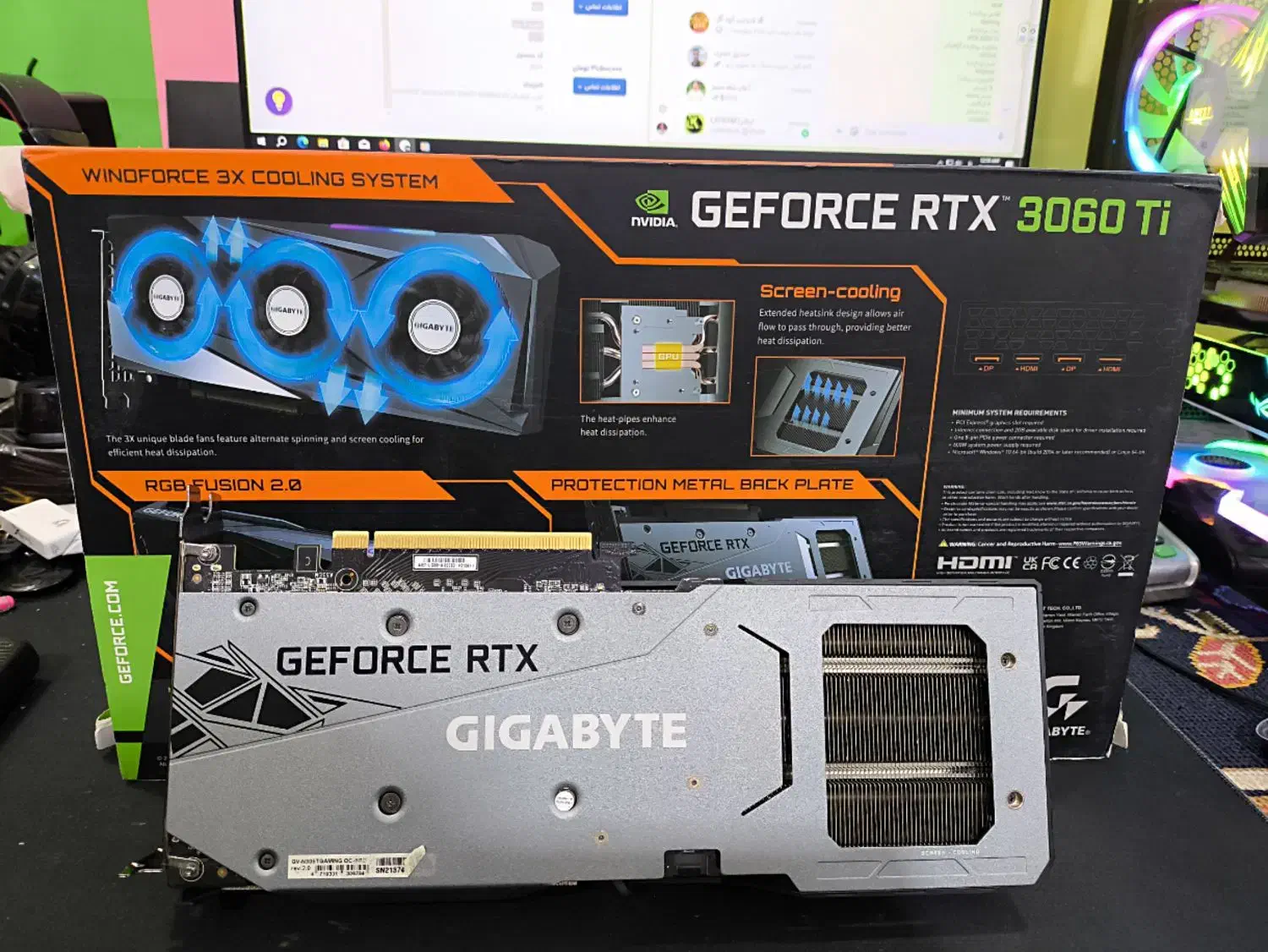 کارت گرافیک RTX 3060 Ti OC Gaming حافظه 8 گیگابایت|قطعات و لوازم جانبی رایانه|بوکان, |دیوار
