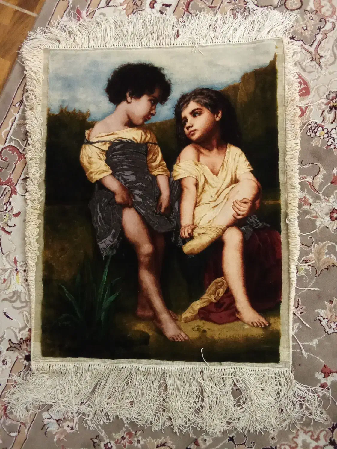 تابلوفرش دستبافت فروش فوری|تابلو فرش|لنگرود, |دیوار