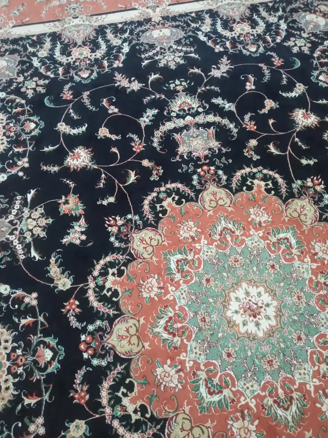 فرش ۱۲ متری سرمه ای|فرش|شیروان (خراسان), |دیوار