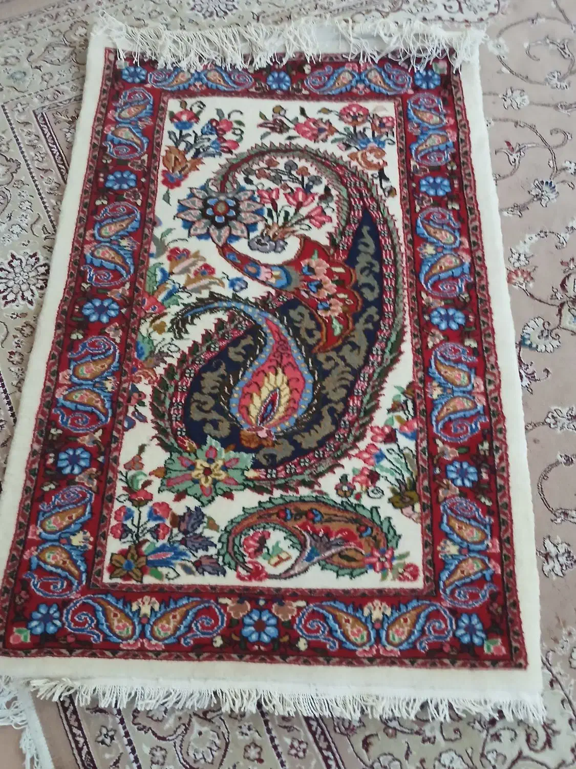 فرش رومیزی دست باف|فرش|خمین, |دیوار