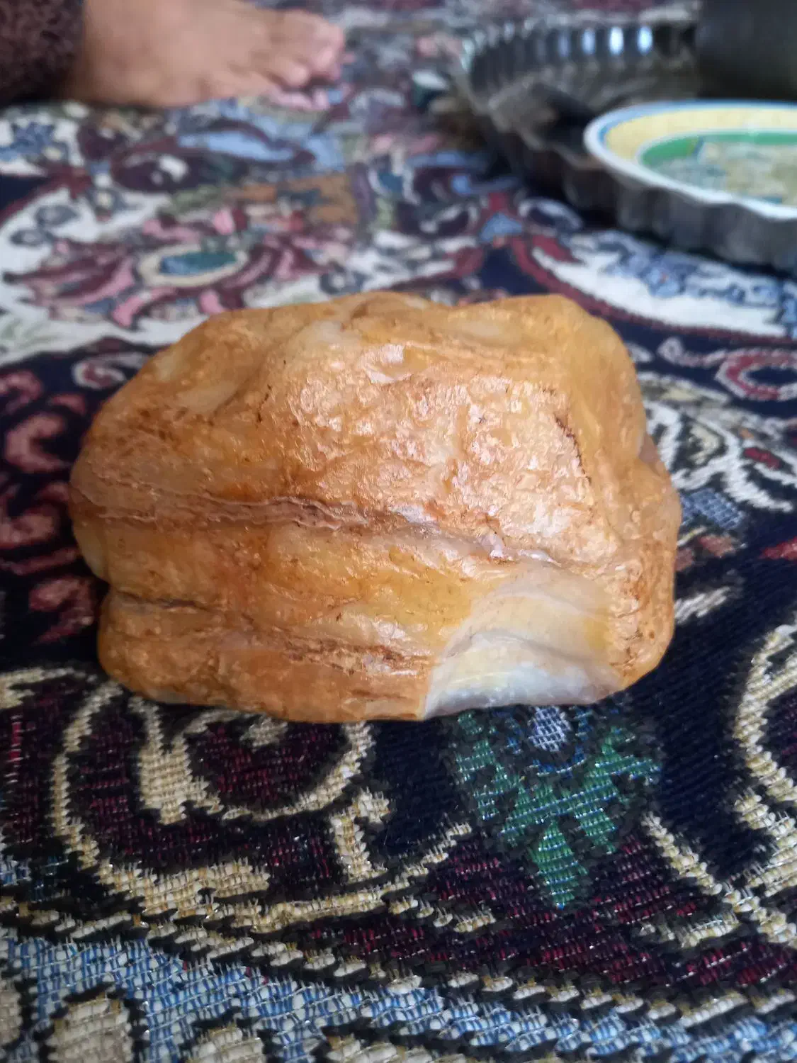 سنگ عقیق سه پوست|کلکسیون اشیاء عتیقه|کرمانشاه, |دیوار