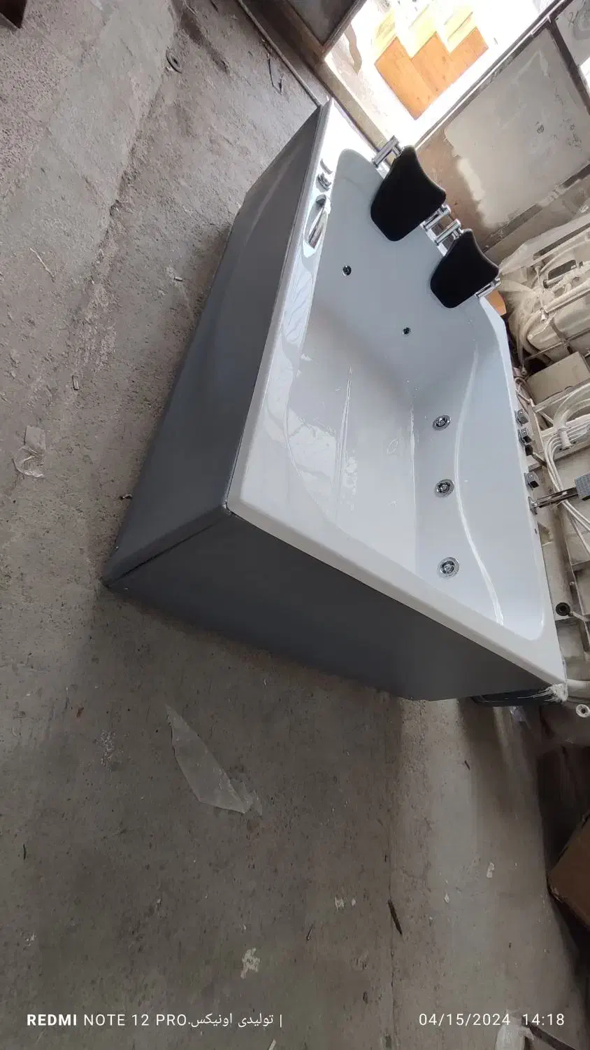 وان جکوزی ورق آکریلیک دونفره 120*170|لوازم حمام|لاهیجان, انقلاب|دیوار