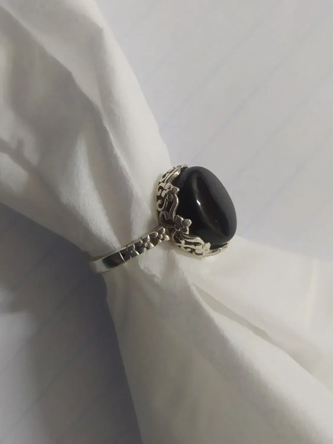 انگشتر نقره با نگین عقیق مشهد|جواهرات|قم, سالاریه|دیوار