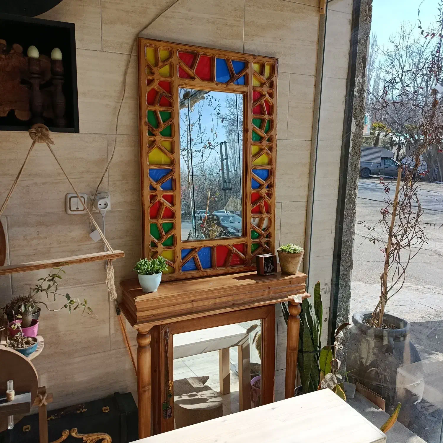 آینه سنتی و کنسول|بوفه، ویترین، کنسول|کوهسار (البرز), |دیوار